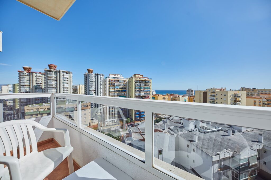 Vistas desde algunas de las habitaciones cuádruple en Marconfort Griego